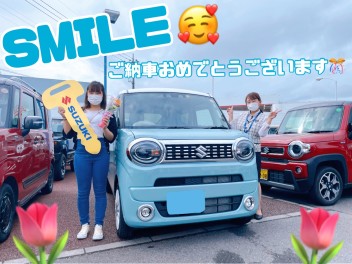 桐生笠懸第一号！新型ワゴンRスマイルご納車です！